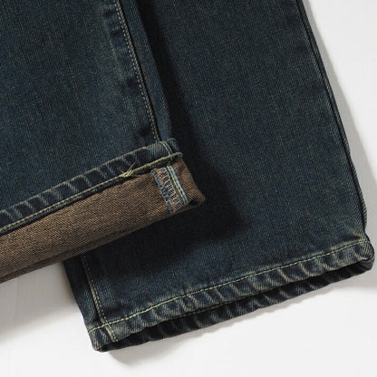 EDWIN エドウィン 404 ゆったりストレート ジーンズ デニムパンツ 綿100% 股上深め 日本製 (E404)