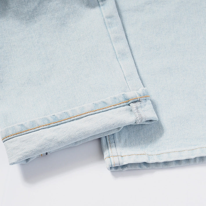 EDWIN エドウィン 403 ふつうのストレート ジーンズ デニムパンツ 綿100% 日本製 ブリーチ (E403-79)