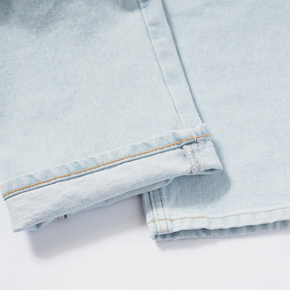 EDWIN エドウィン 403 ふつうのストレート ジーンズ デニムパンツ 綿100% 日本製 ブリーチ (E403-79)