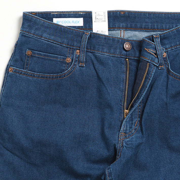 【大きいサイズ】EDWIN エドウィン 403 クールフレックス 綿麻ストレッチ ふつうのストレート (E403CA)