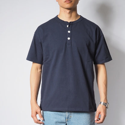 Goodwear グッドウェア Tシャツ 半袖 ヘンリーネック レギュラー USAコットン (2W7-2522)
