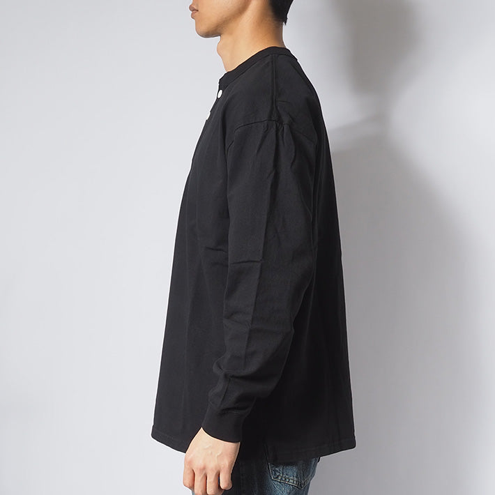 Goodwear グッドウェア ロンT 長袖 ヘンリーネック ビッグシルエット USAコットン (2W7-61206)