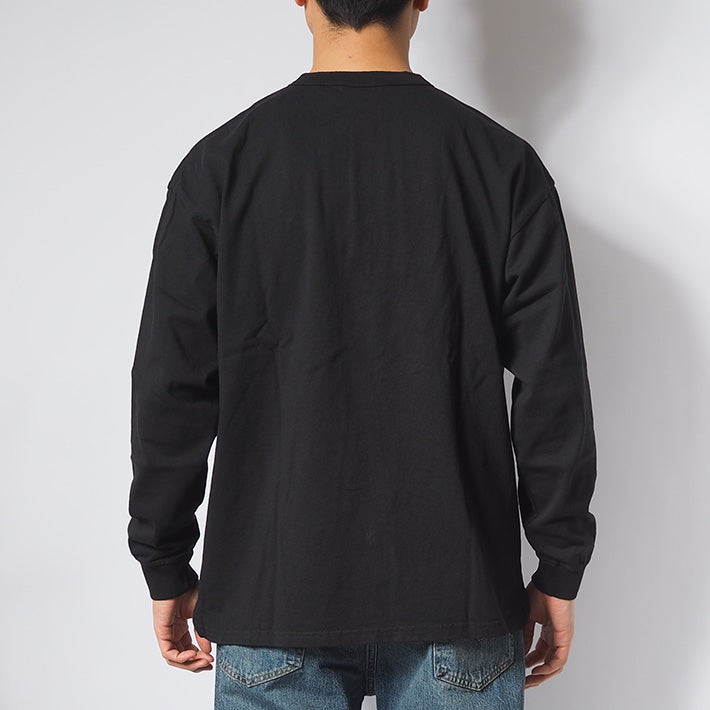 Goodwear グッドウェア ロンT 長袖 ヘンリーネック ビッグシルエット USAコットン (2W7-61206)