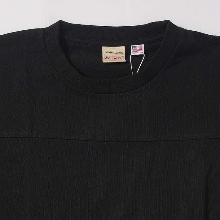 Goodwear グッドウェア ロンT 七分袖 フットボール ビッグシルエット USAコットン (2W7-0505)