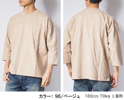 Goodwear グッドウェア ロンT 七分袖 フットボール ビッグシルエット USAコットン (2W7-0505)
