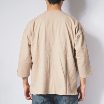 Goodwear グッドウェア ロンT 七分袖 フットボール ビッグシルエット USAコットン (2W7-0505)