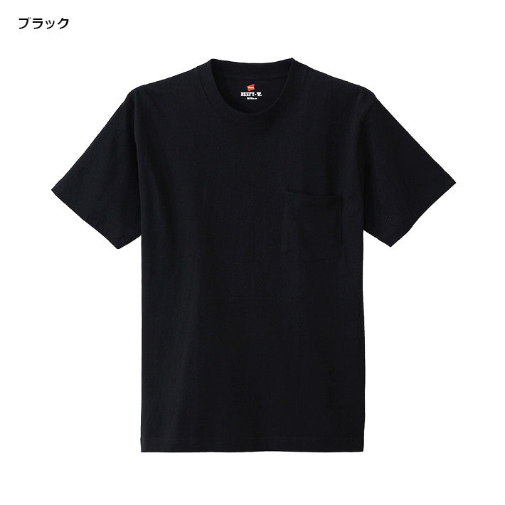 HANES ヘインズ ビーフィー ポケット Tシャツ 半袖 無地 厚手 (H5190)