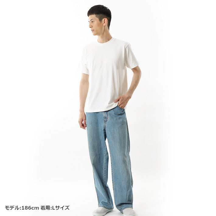 HANES ヘインズ SHIRO シロ クルーネックTシャツ 半袖 無地 厚手 (HM1-X201)