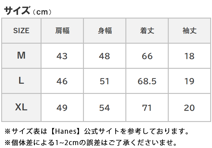 HANES ヘインズ 2パックTシャツ 半袖 2枚組 ジャパンフィット (H5310 H5320)