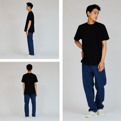 HANES ヘインズ KURO クロ クルーネックTシャツ 半袖 無地 厚手 (HM1-D202)