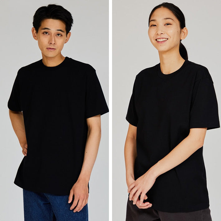 HANES ヘインズ KURO クロ クルーネックTシャツ 半袖 無地 厚手 (HM1-D202)