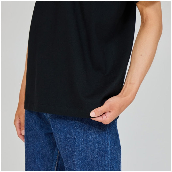 HANES ヘインズ KURO クロ クルーネックTシャツ 半袖 無地 厚手 (HM1-D202)