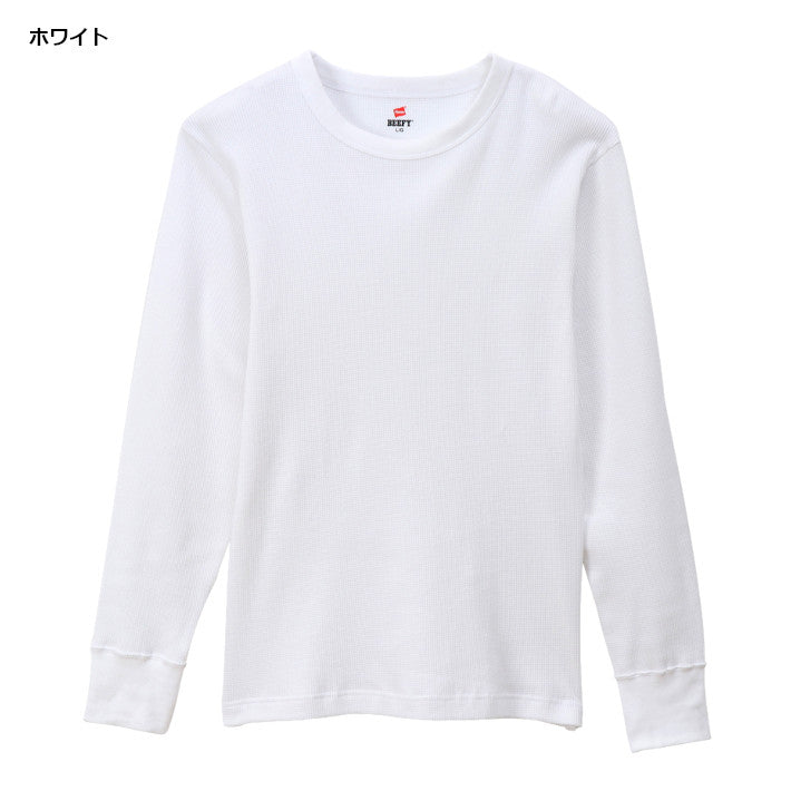 HANES ヘインズ ビーフィー ロンT 長袖 サーマル 無地 (HM4-Q103)