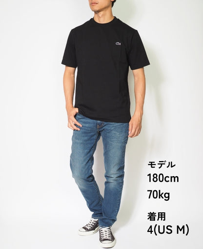 LACOSTE ラコステ Tシャツ 半袖 クルーネック ワンポイント 無地 クラシックフィット (TH5582)