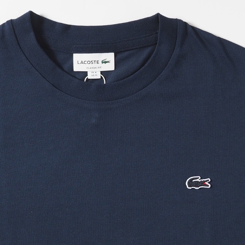 LACOSTE ラコステ Tシャツ 半袖 クルーネック ワンポイント 無地 クラシックフィット (TH5582)
