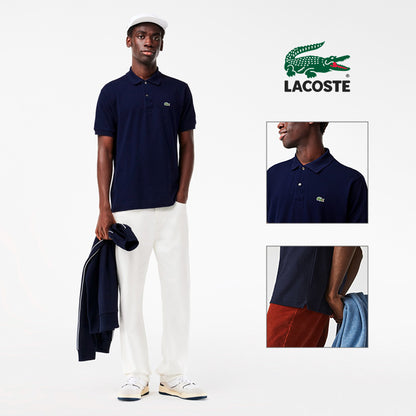 LACOSTE ラコステ ポロシャツ 半袖 鹿の子 ワンポイント クラシックフィット 日本製 (L1212LJ)
