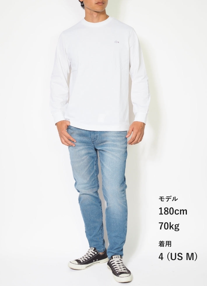 LACOSTE ラコステ ロンT 長袖 クルーネック ワンポイント 無地 クラシックフィット (TH5583)