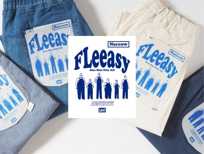 LEE FLeeasy リー フリージー ナロー イージーパンツ ストレッチ サイズフリー ユニセックス ( LM5807)