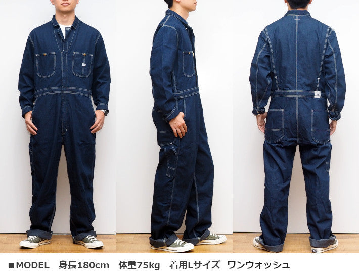 LEE リー ツナギ オールインワン UNION ALL デニム ヒッコリー ダンガリーズ (LM7213)