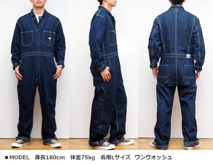 LEE リー ツナギ オールインワン UNION ALL デニム ヒッコリー ダンガリーズ (LM7213)