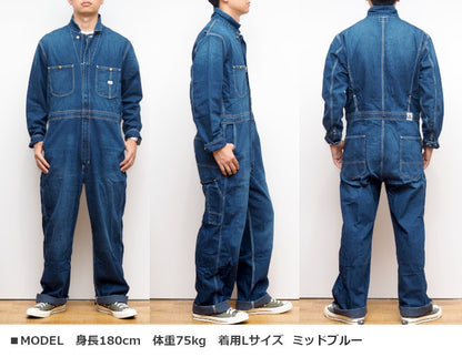 LEE リー ツナギ オールインワン UNION ALL デニム ヒッコリー ダンガリーズ (LM7213)