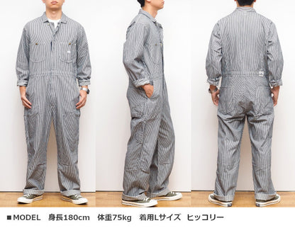 LEE リー ツナギ オールインワン UNION ALL デニム ヒッコリー ダンガリーズ (LM7213)