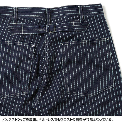 SUGAR CANE シュガーケーン ウォバッシュ ストライプ ワークパンツ (SC40786)