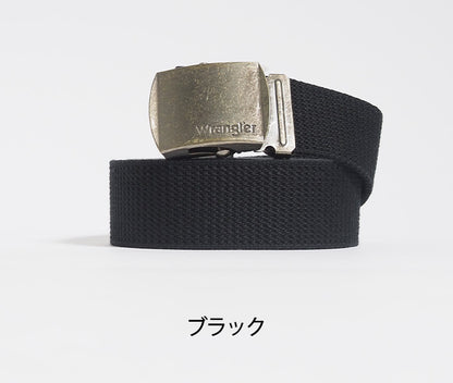 WRANGLER ラングラー ガチャベルト GIベルト キャンバス 日本製 (WR7001)