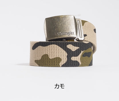 WRANGLER ラングラー ガチャベルト GIベルト キャンバス 日本製 (WR7001)