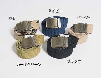 WRANGLER ラングラー ガチャベルト GIベルト キャンバス 日本製 (WR7001)